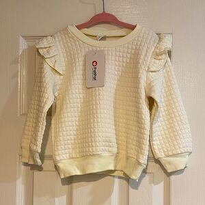 PatPat Cream Quilted Kids Sweatshirt